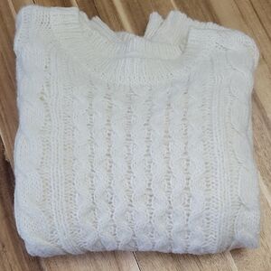 Together Ivory Cable Knit Sweater